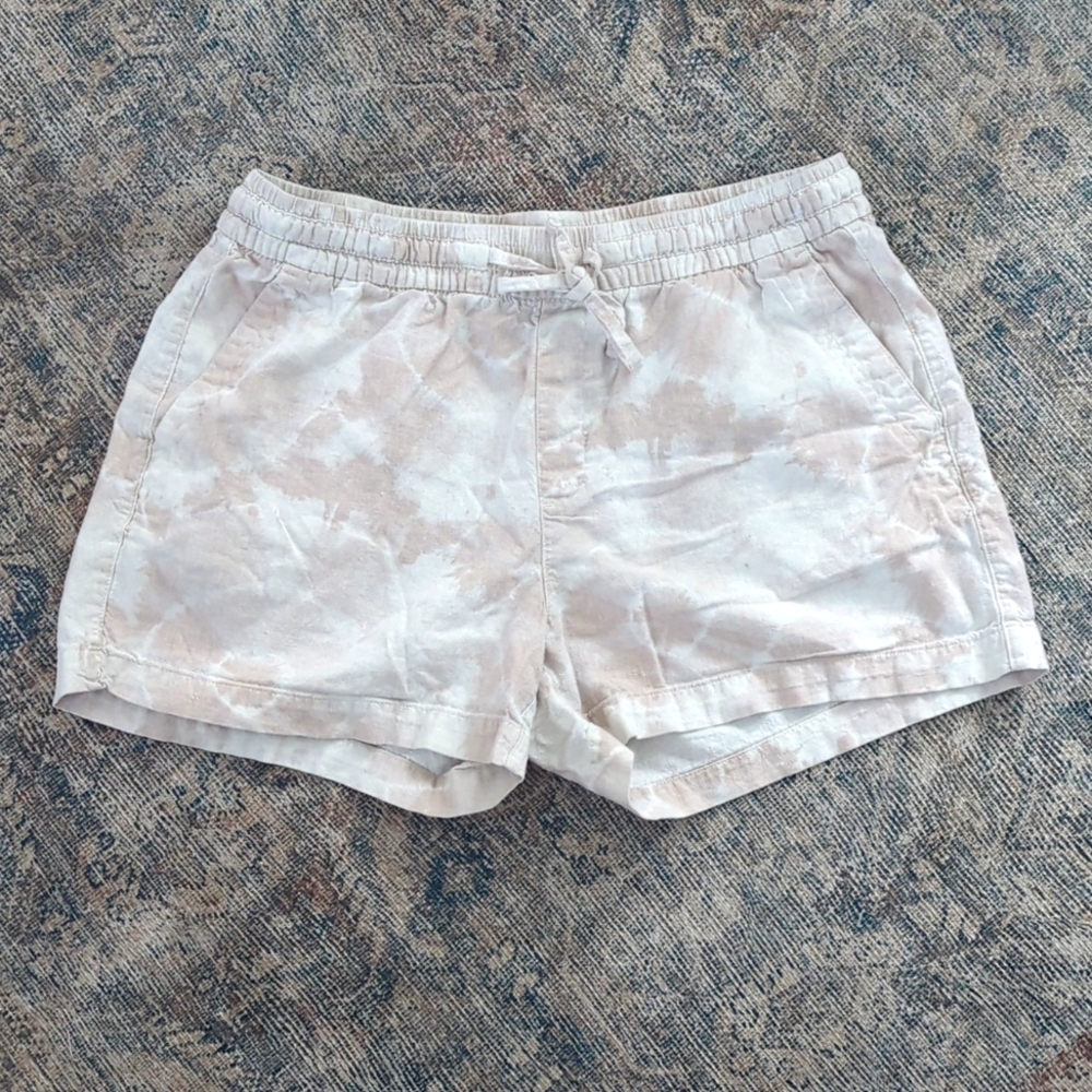 ❤️ Old Navy linen blend easy pull on elastic waist shorts